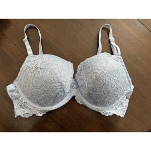Smart‎ Sexy Light Blue Lace Padded Underwire Bra 38C Style 85046